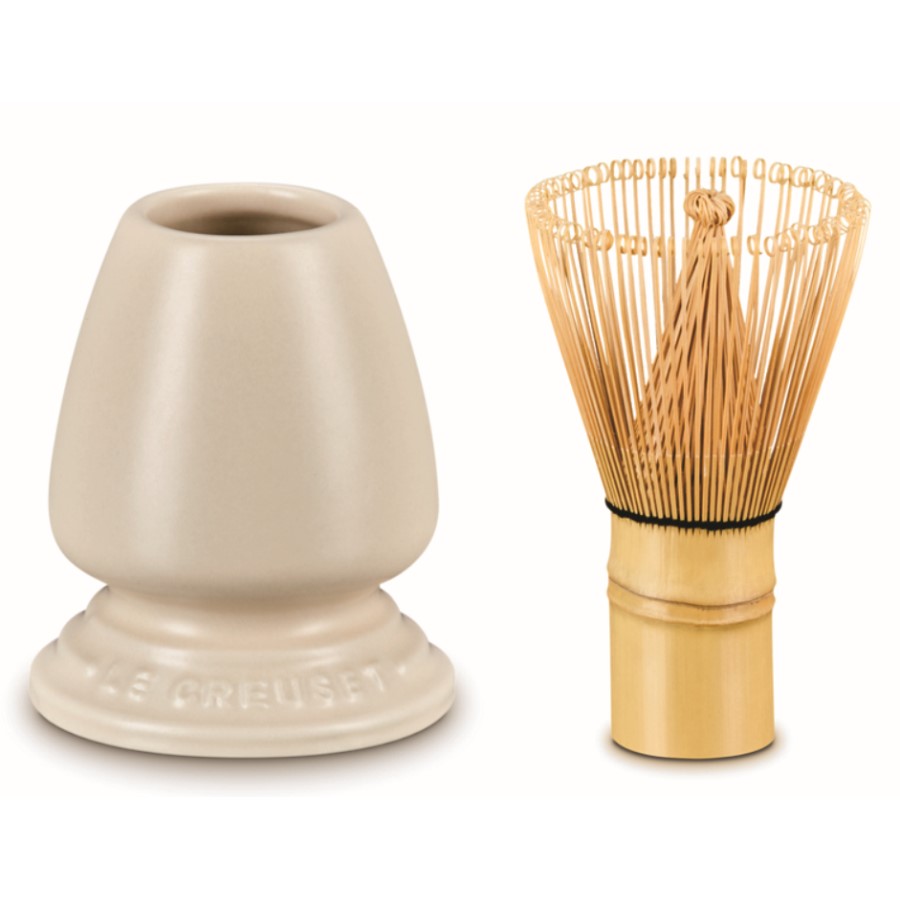 additioanl image for  Le Creuset Matcha Whisk & Stand Brioche 
